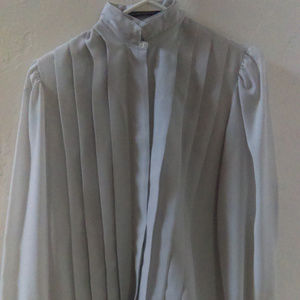 J Ryan light grey blouse